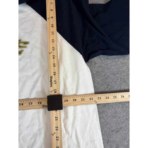 Vintage 90s O'neill Raglan 3/4 Sleeve Shirt Mens XL White Black Streetwear Tee - Picture 4 of 5